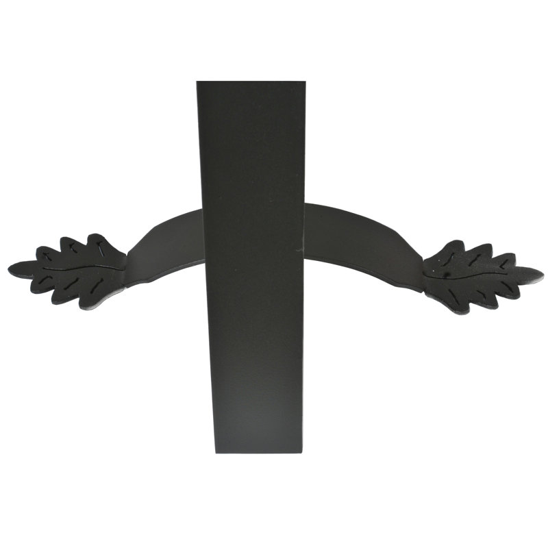 Bear Creek Black Iron Arched Fireplace Screen with Mountain Scene
