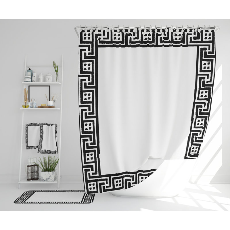 Natrice Polyester Shower Curtain Set