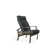Chaise de patio inclinable avec coussins Askar