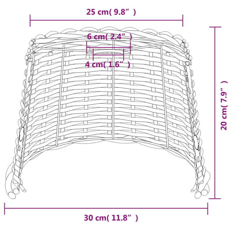 Chira Pendant Shade, 20cm H x 30cm W x 30cm D, White