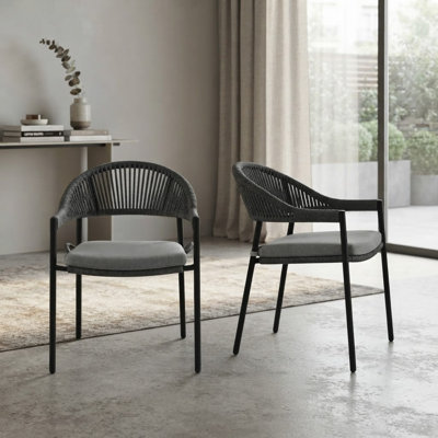 Chaise de patio pour l'extérieur empilable Harbour