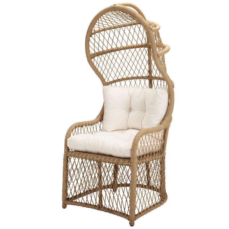 Upholstered Accent Chair, Tan, Spectrum Egghell
