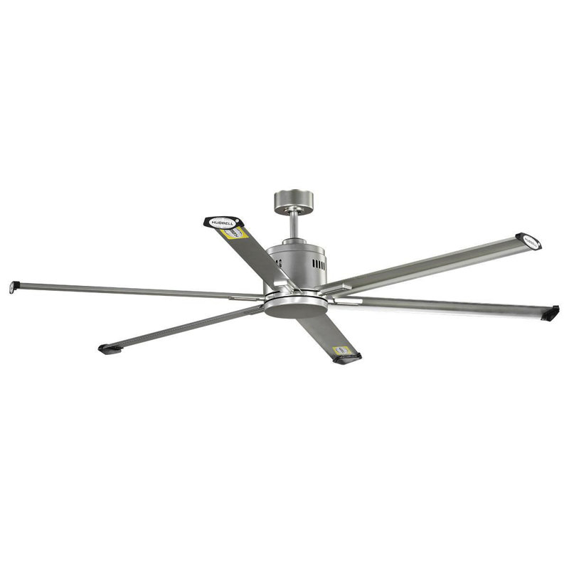 Ventilateur de plafond standard à 6 pales de 72 po avec contrôle mural
