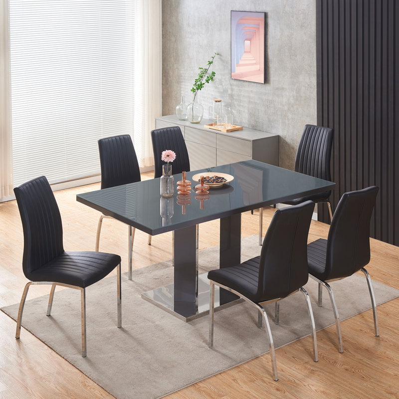 Aumiller Dining Set, Black 