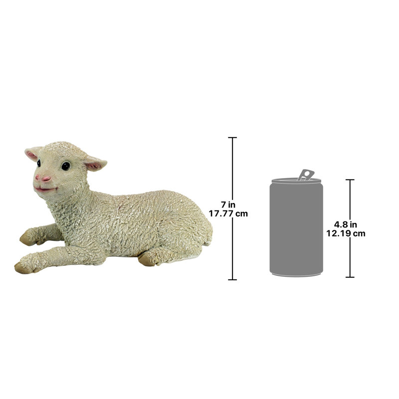 Aries Sitting Lamb Garden Statue