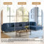 4 Seater Corduroy Corner Sofa 