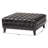 Faux Leather Ottoman