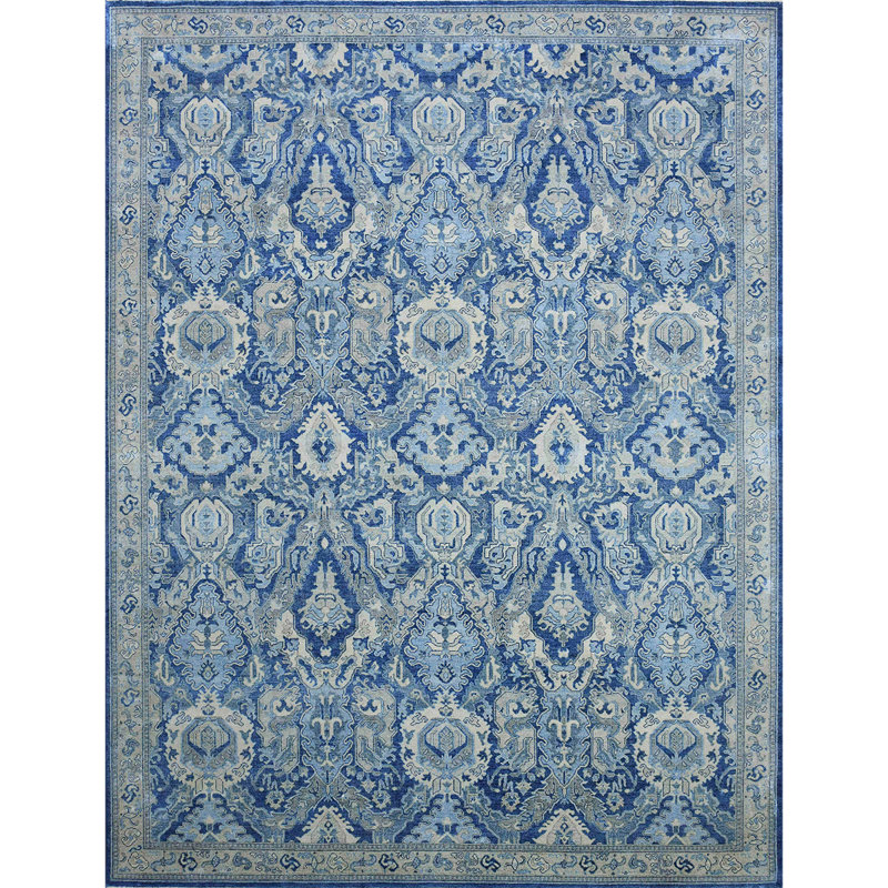 Ikat Area Rug, Rectangle 8' x 10'