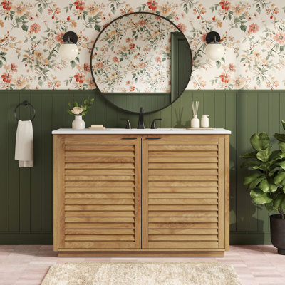 Brylee Freestanding Standard With Solid Wood Top