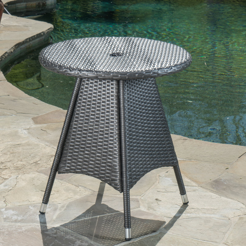 Table bistro Brissette, Gris, H 28,35 po x l 25,75 po x P 25,75 po