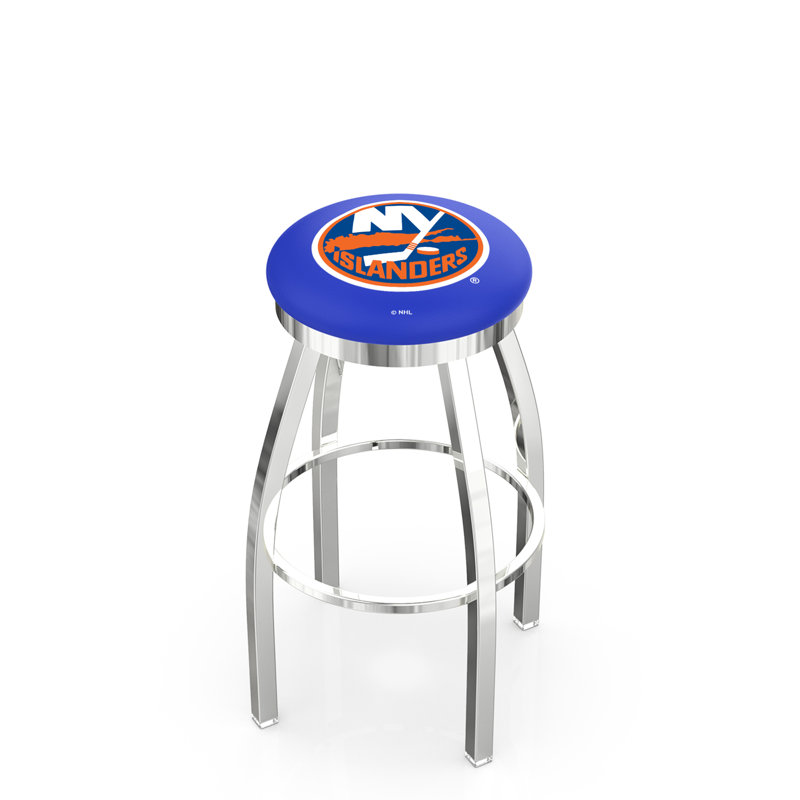 Tabouret pivotant très haut NHL, New York Islanders, Chrome, Tabouret de comptoir (siège d'une hauteur de 25 p