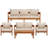 Dernaveagh 5 Piece Patio Conversation Set