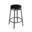 Long Dining Table Set With Power Outlets, Bar Kitchen Table Set With Circular Stools, Easy Assemble, Brown Gray Table+black Stool-1653247464-1653247471