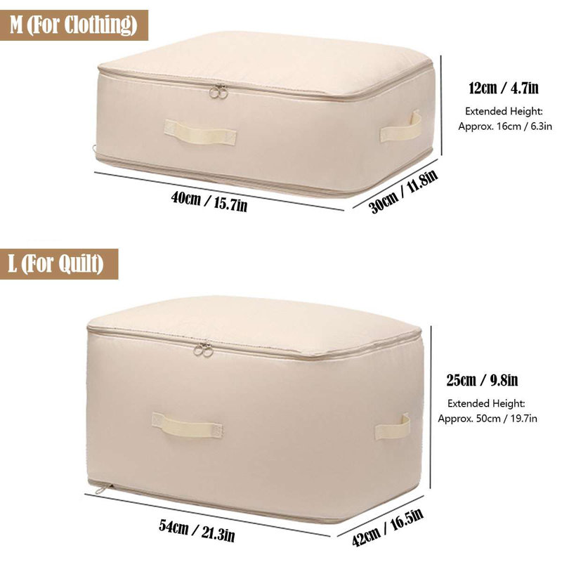 3 Pack Ultra Space Saving Self Compression Organizer Storage Bags for Comforters, Clothes, Blankets