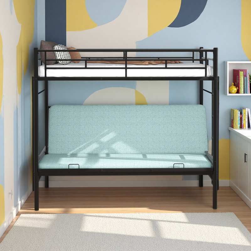 Twin Over Full Metal Bunk Bed, Multi-Function