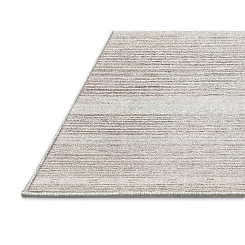 Tapis ivoire à rayures Sivert, Rectangle 5 pi x 8 pi