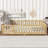 Kids Bed Soild Wood Platform Floor Bed With Safety Guardrails And Door For Bedrooms-925506644-925506648