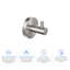 Circular Bathroom Towel & Robe Hook 3 Count-90651949
