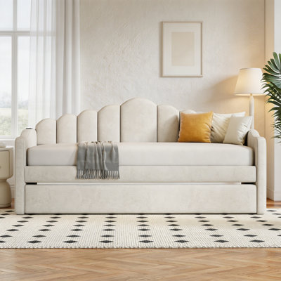 Twin Upholstered Daybed With Trundle