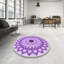 Tapis mauve en laine-1188938225