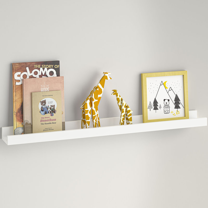 Contempo Picture Ledge Wall Shelf, White
