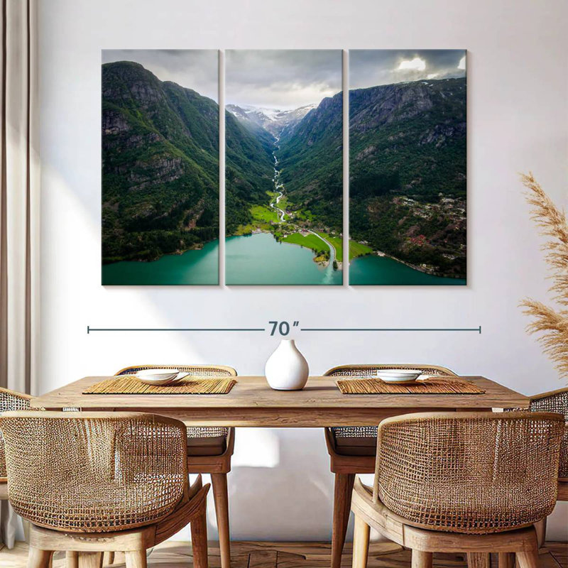 Syd Odda Mountain Scene, 42" H x 65" W