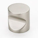 Contemporary I Cylindrical Knob, Satin Nickel, 0.75" H x 0.75" W x 0.75" D