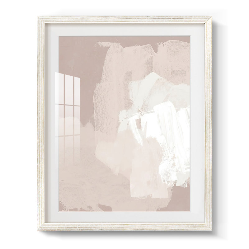 Cloud Slate II - impression encadrée, H 28,5 po x l 20,5 po, Blanc