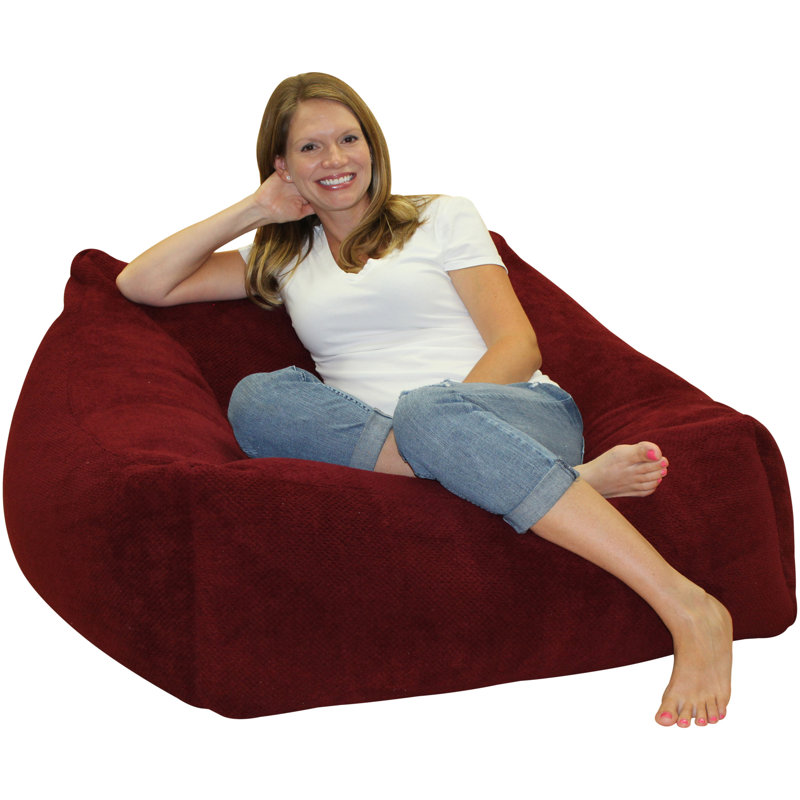 Fauteuil à billes, Mélange de polyester rouge Baccarat
