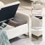 Velvet Upholstered Storage Bench