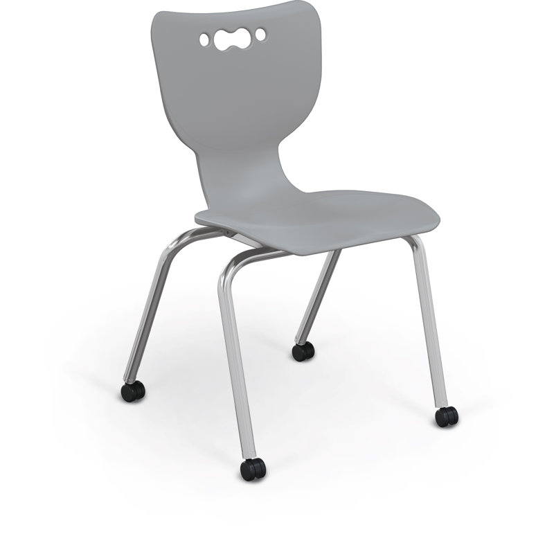 Fauteuil à roulettes Hierarchie, H 33,1 po x l 20,5 po x P 23,75 po, Gris