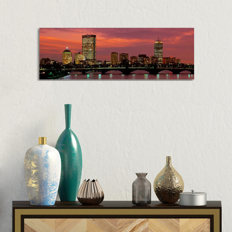 Back Bay, Boston, Massachusetts, USA by Panoramic Images - Wrapped Canvas Panoramic Gallery-Wrapped Canvas Giclée
