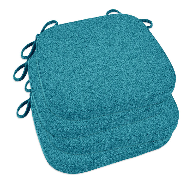 Indoor 1.5'' Dining Chair Seat Cushion, Teal