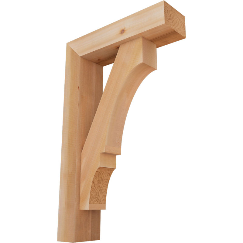 Support de bloc Balboa avec entretoise décalée, 32 x 20, Cèdre rouge occidental de l 5 1/2 po (lisse)