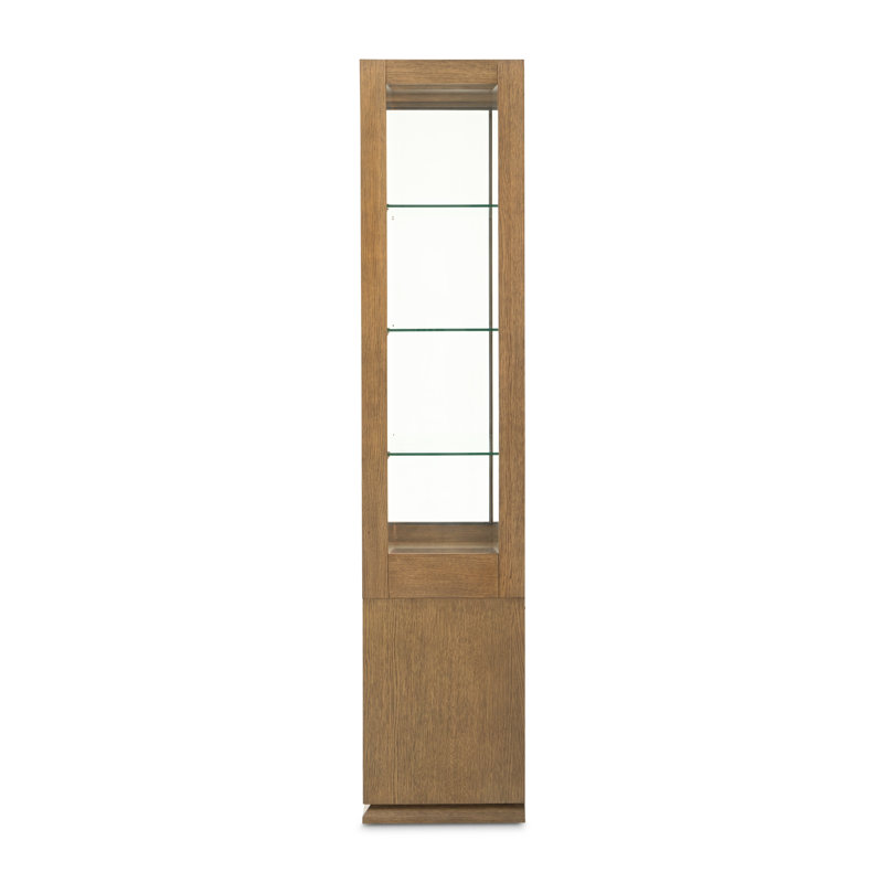 Portrait Display Cabinet - Sienna Brown