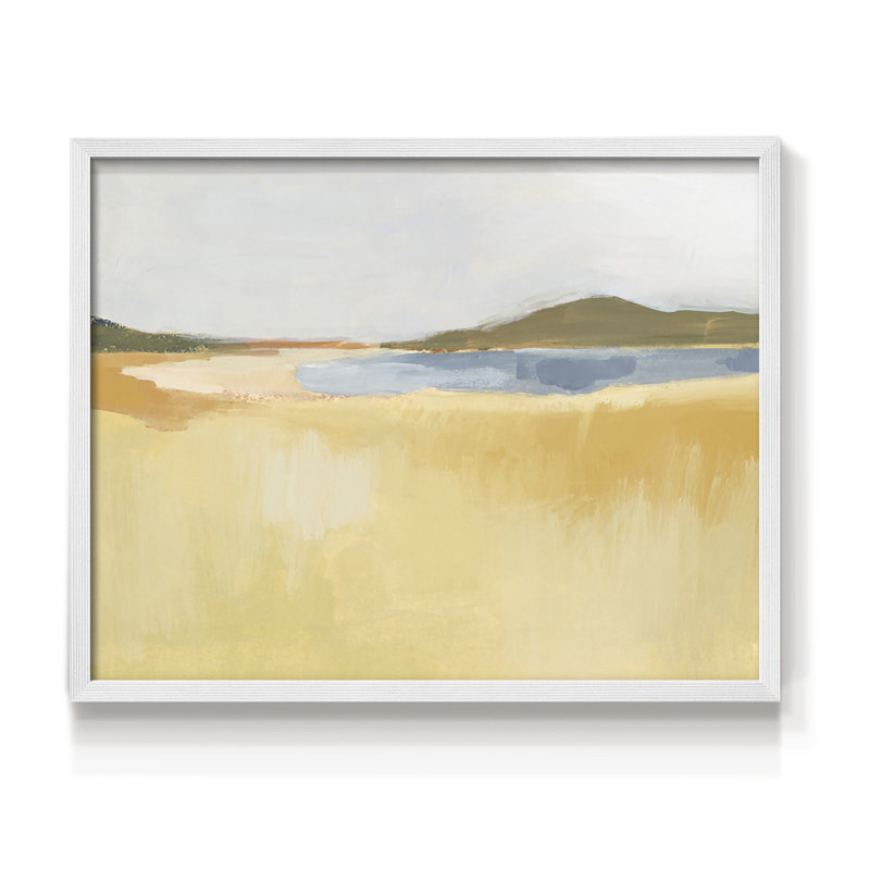 Ochre Seaside I -Framed Print - Restickable