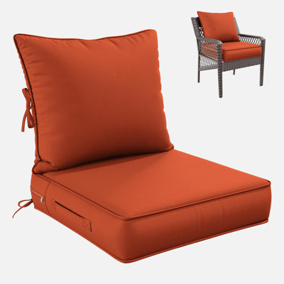 Outdoor Deep Seating Cushion Set Indoor And Outdoor Seat / Back Cushion, Available In 4 Sizes