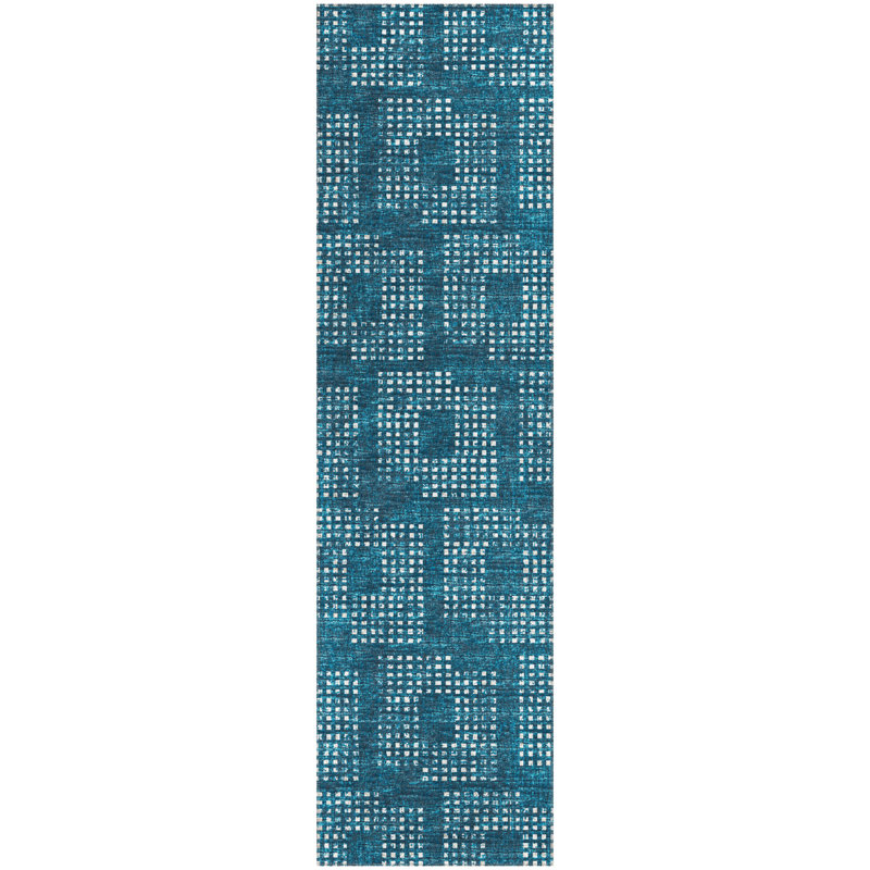 Idalmis Performance Flatweave Chenille Washable Indoor / Outdoor Rug, Runner 2'3" x 7'6"