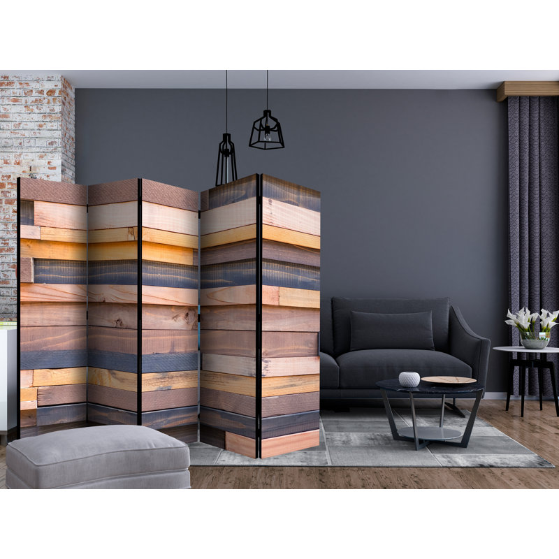 Caron 172cm H Folding Room Divider, 5