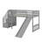 Twin Size Loft Bed With Slide-473335078