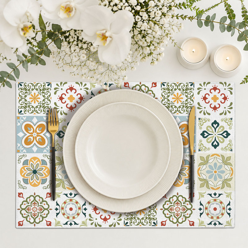 Polyester Rectangle Dining Table Placemat
