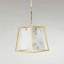 Lustre géométrique unique à 4 lumières avec accents albâtre Stacey-46491910