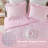 Rowena Pink Printed 4-Piece Full/Queen Comforter Set-123511355-123511354