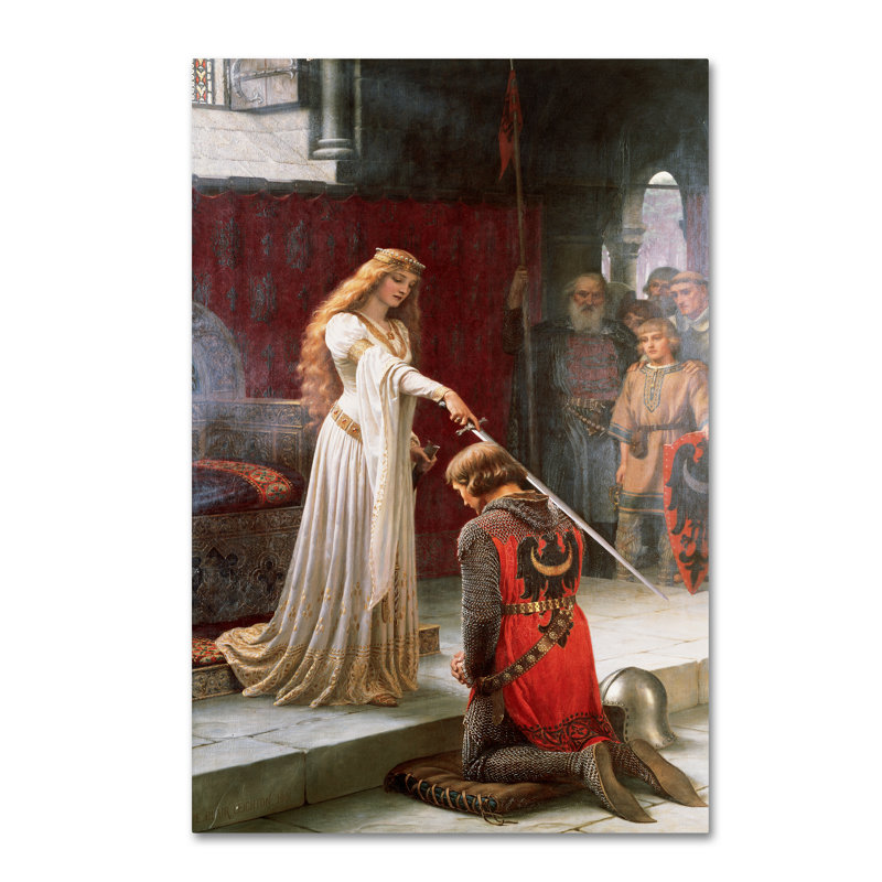 « the accolade », reproduction sur toile tendue, H 24 po x l 16 po