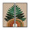 «Green Brown Minimalisme Ferns Composition», impression sur toile de style Mid-Century moderne, art mural moderne Mid-Century vert, 2 pièces