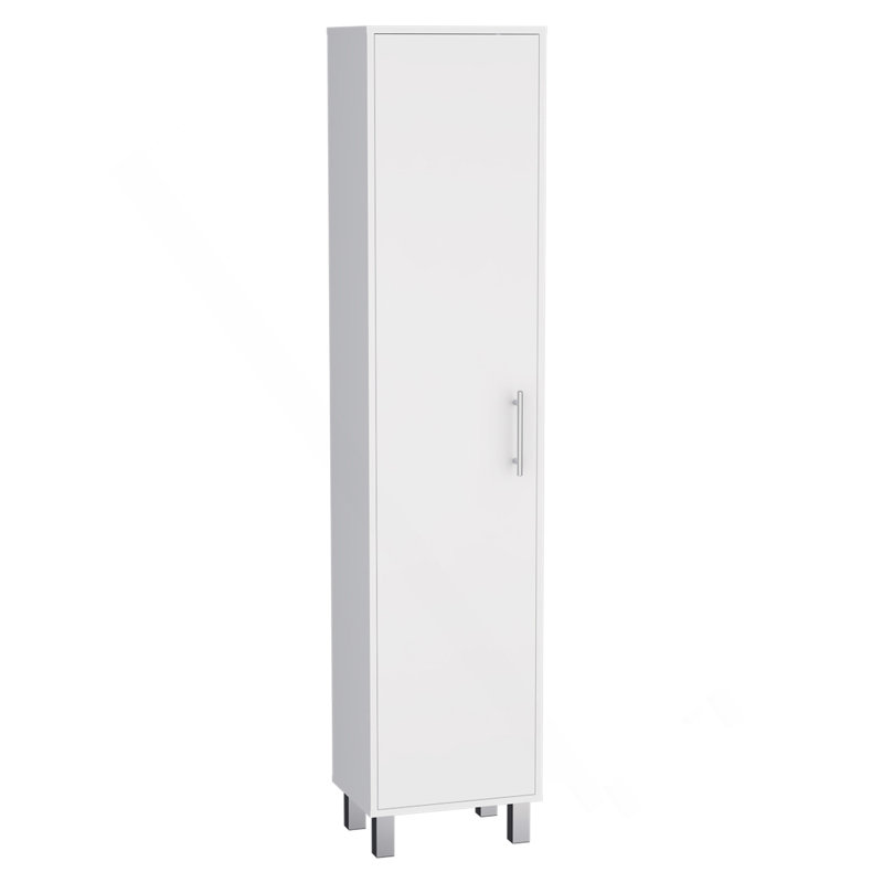 Armoire de rangement avec balais et quatre tablettes Laska