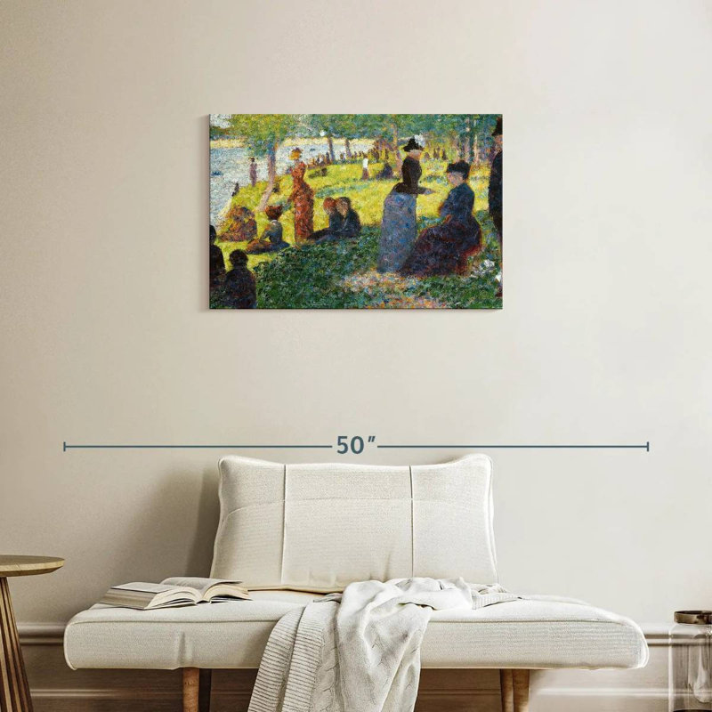Esquisse à l'huile de Leisha pour La Grande Jatte, 1884, H 20 po x l 30 po
