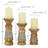 9.95'' H Wood Tabletop Candlestick