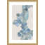 «Soft Blue Mosaic Cascade» par Hannah Dawson, impression sur bois encadrée