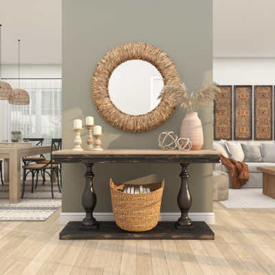Cal Rattan wall mirror